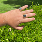 Black Onyx Square Ring  customdiamjewel   