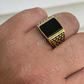 Black Onyx Square Ring  customdiamjewel   