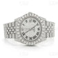 Full White Rolex Jubilee Moissanite Watch customdiamjewel