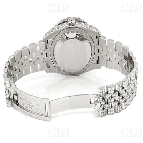 Full White Rolex Jubilee Moissanite Watch customdiamjewel