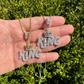 Hip Hop King With Crown Moissanite Pendant  customdiamjewel   