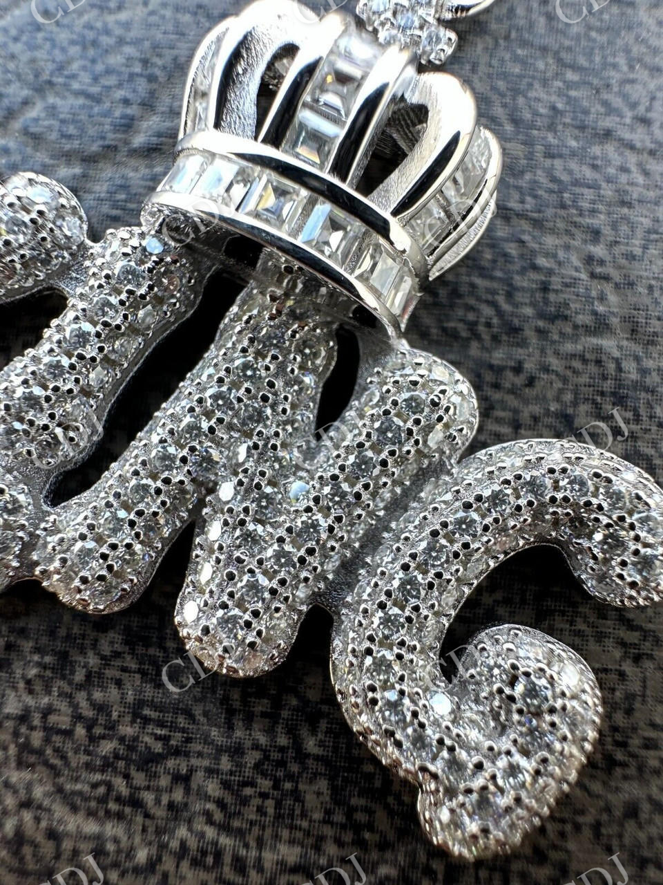 Hip Hop King With Crown Moissanite Pendant  customdiamjewel   