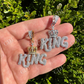 Hip Hop King With Crown Moissanite Pendant  customdiamjewel   