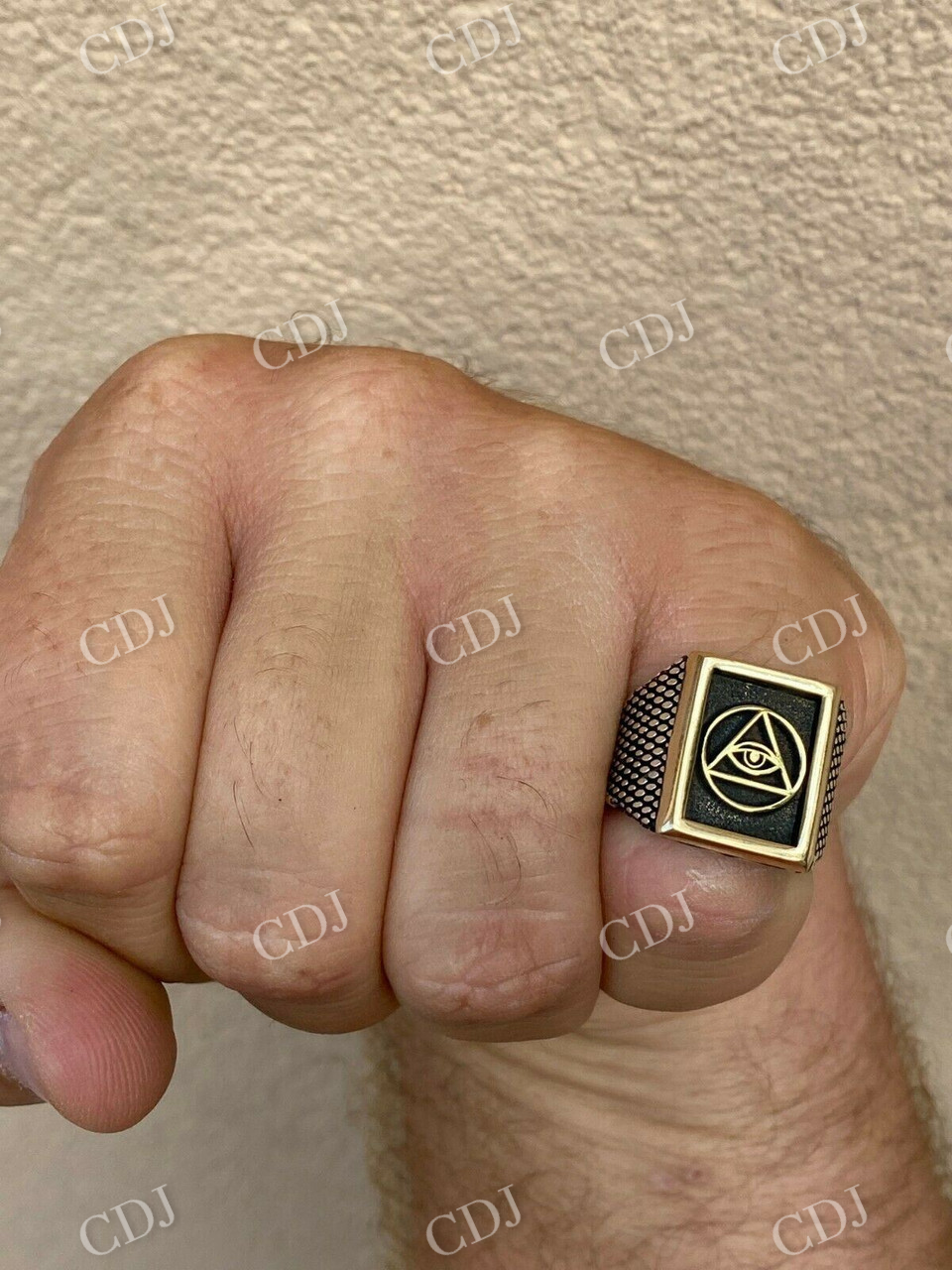 All Seeing Eye Of Providence Masonic Ring  customdiamjewel   