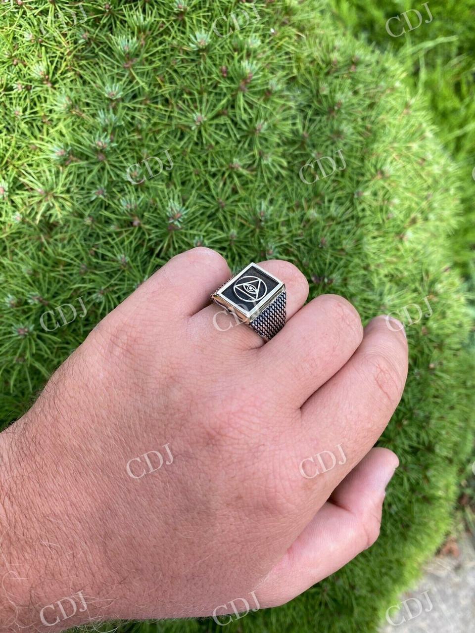 All Seeing Eye Of Providence Masonic Ring  customdiamjewel   