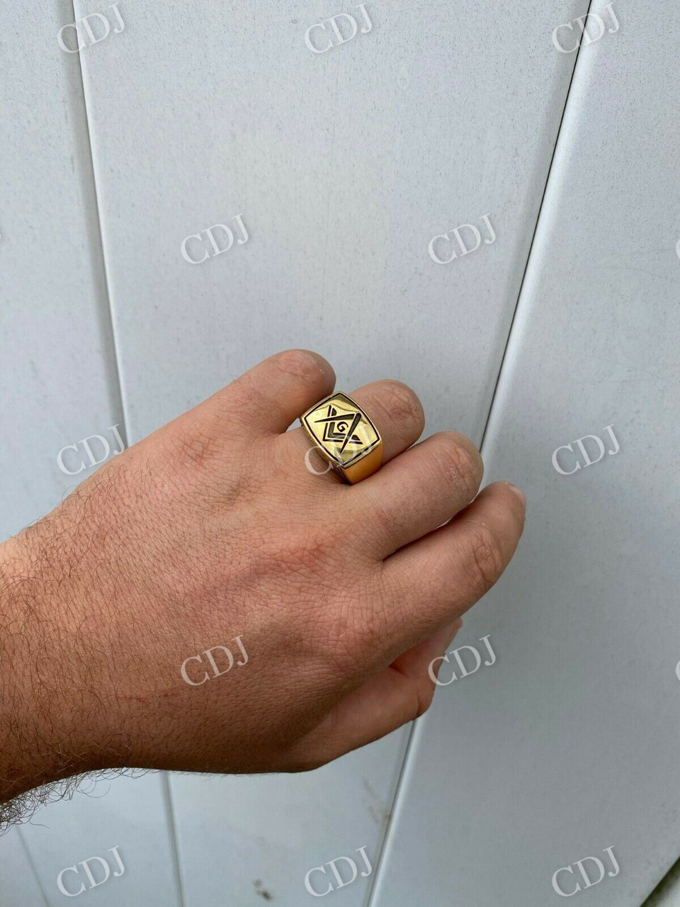 Silver Free Mason G Masonic Ring  customdiamjewel   