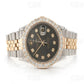 Rolex Black Dial Only Diamond On Bezel Watch customdiamjewel