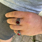 Ruby Red Stone Ring Pinky Signet Ring  customdiamjewel   