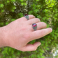 Ruby Red Stone Ring Pinky Signet Ring  customdiamjewel   