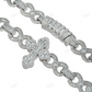 10K Gold Lab Grown Diamond Infinity Cross Chain hip hop jewelry CustomDiamJewel