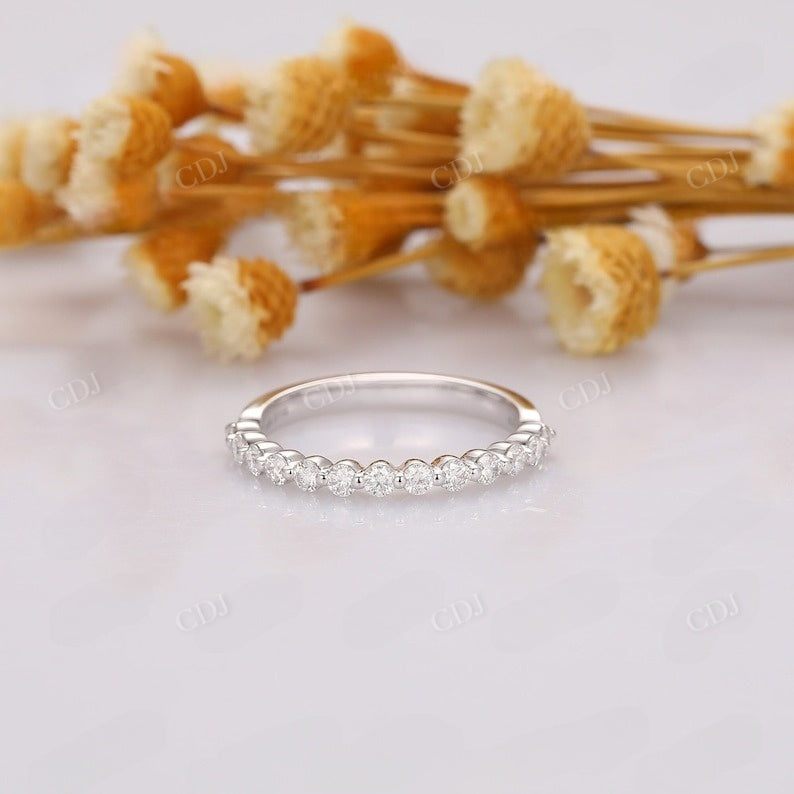 2mm Half Eternity Natural Diamond Minimalist Wedding Band Wedding Band customdiamjewel   
