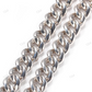 Iced Out 15MM Baguette Diamond Gold Cuban Chain hip hop jewelry CustomDiamJewel