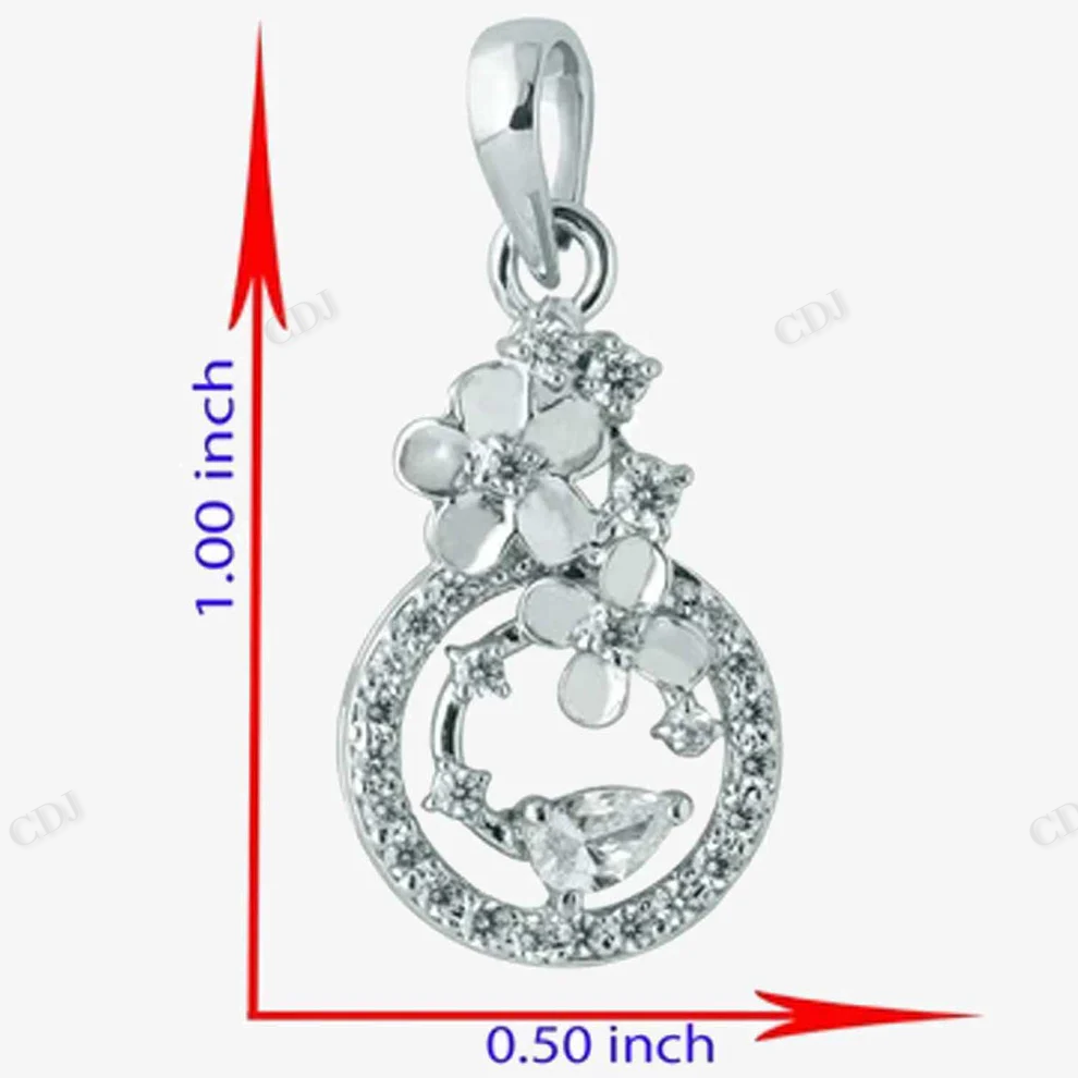 Sterling Silver Trendy Style Moissanite Pendant hip hop jewelry CustomDiamJewel