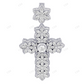 10K White Gold Marquise Cut Lab Grown Diamond Cross Pendant Hip Hop Pendent CustomDiamJewel
