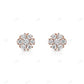 Moissanite Diamond Rose Gold Plated Earrings hip hop jewelry CustomDiamJewel