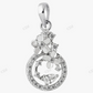 Sterling Silver Trendy Style Moissanite Pendant hip hop jewelry CustomDiamJewel