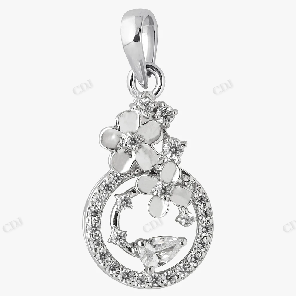 Sterling Silver Trendy Style Moissanite Pendant hip hop jewelry CustomDiamJewel
