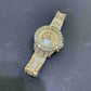 Full Yellow Rolex Sky Dweller Bust Down VVS D Moissanite Watch For Men customdiamjewel