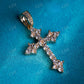 Round Cut Cross Diamond Pendant  customdiamjewel   