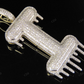 2" 1.4 CTW 10K Solid Gold Diamond Letter 'I' Initial Drip Pendant CustomDiamJewel