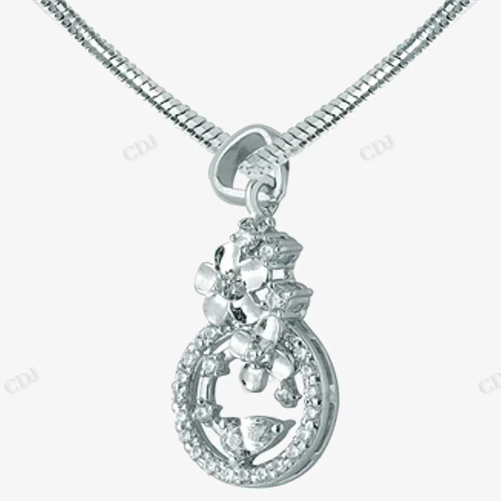 Sterling Silver Trendy Style Moissanite Pendant hip hop jewelry CustomDiamJewel