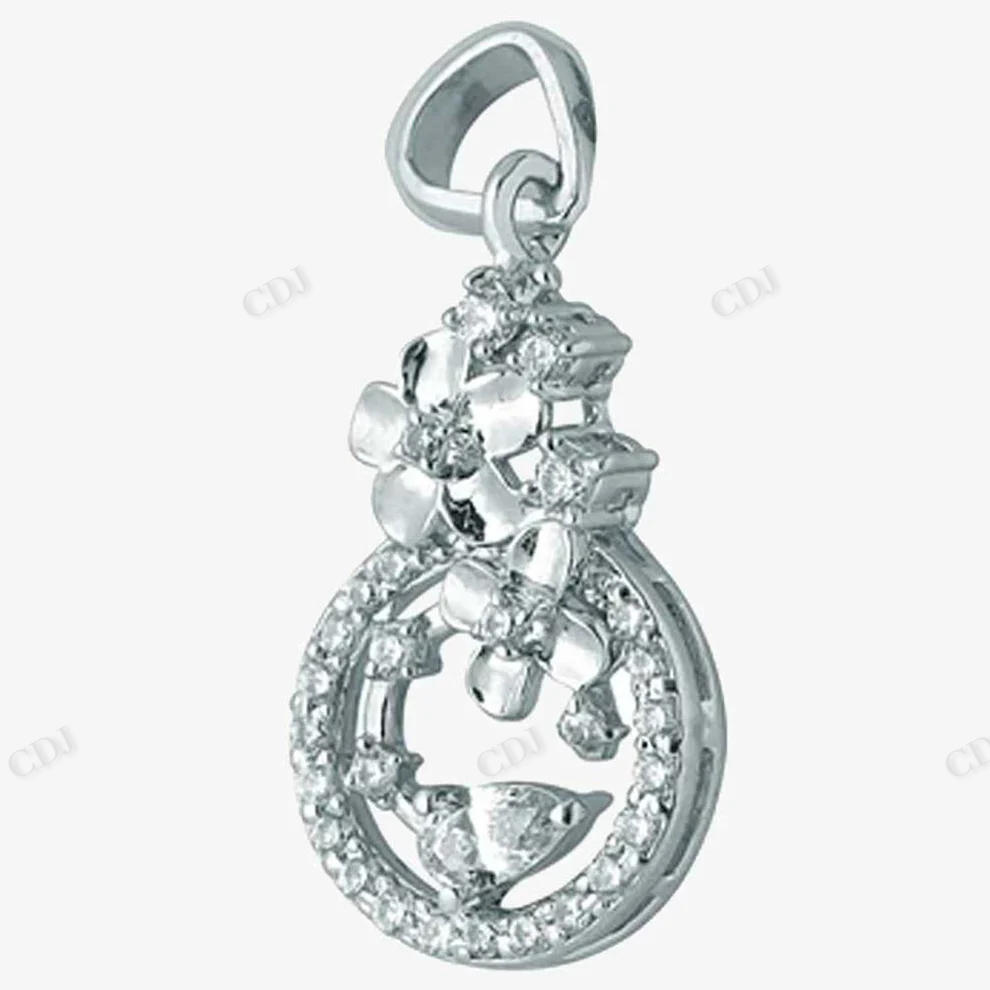 Sterling Silver Trendy Style Moissanite Pendant hip hop jewelry CustomDiamJewel