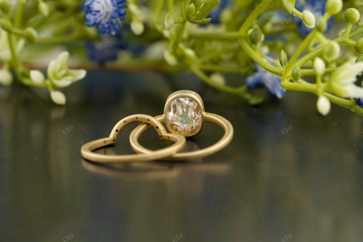 Oval Rose Cut Lab-Grown Diamond Ring customdiamjewel