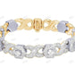 VVS Moissanite Fully Iced Unique Link Bracelet