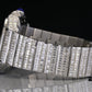 Fully Iced Out Cartier Baguette Men's Bust Down Hip Hop Watch customdiamjewel