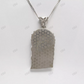 Custom Jesus Pendant with Blue/ White/ Yellow Diamonds hip hop jewelry CustomDiamJewel