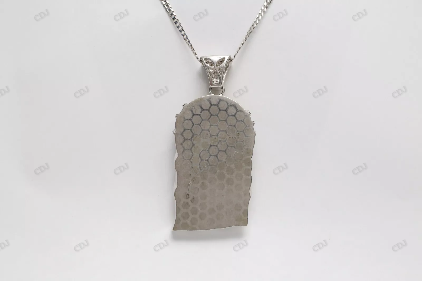 Custom Jesus Pendant with Blue/ White/ Yellow Diamonds hip hop jewelry CustomDiamJewel