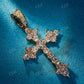 Round Cut Cross Diamond Pendant  customdiamjewel   