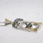 Custom Jesus Pendant with Blue/ White/ Yellow Diamonds hip hop jewelry CustomDiamJewel