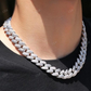 Iced Out 15MM Baguette Diamond Gold Cuban Chain hip hop jewelry CustomDiamJewel
