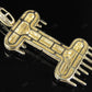 2" 1.4 CTW 10K Solid Gold Diamond Letter 'I' Initial Drip Pendant CustomDiamJewel