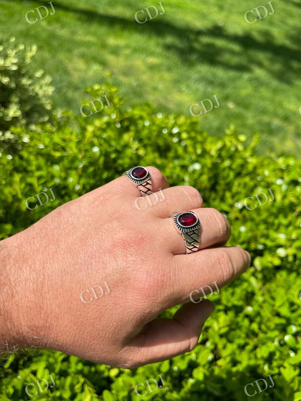 Ruby Red Stone Ring  customdiamjewel   