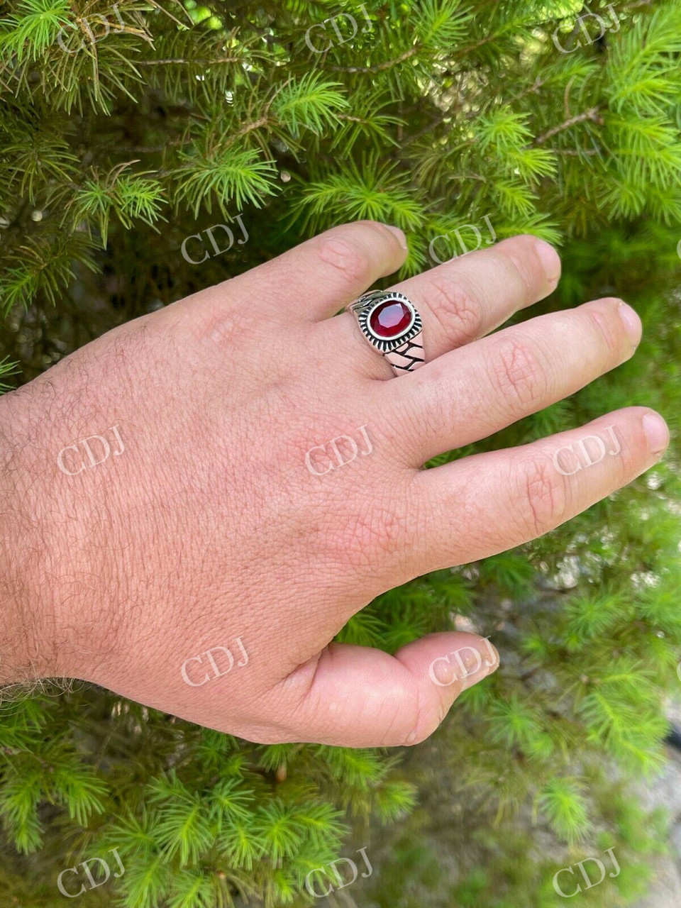 Ruby Red Stone Ring  customdiamjewel   