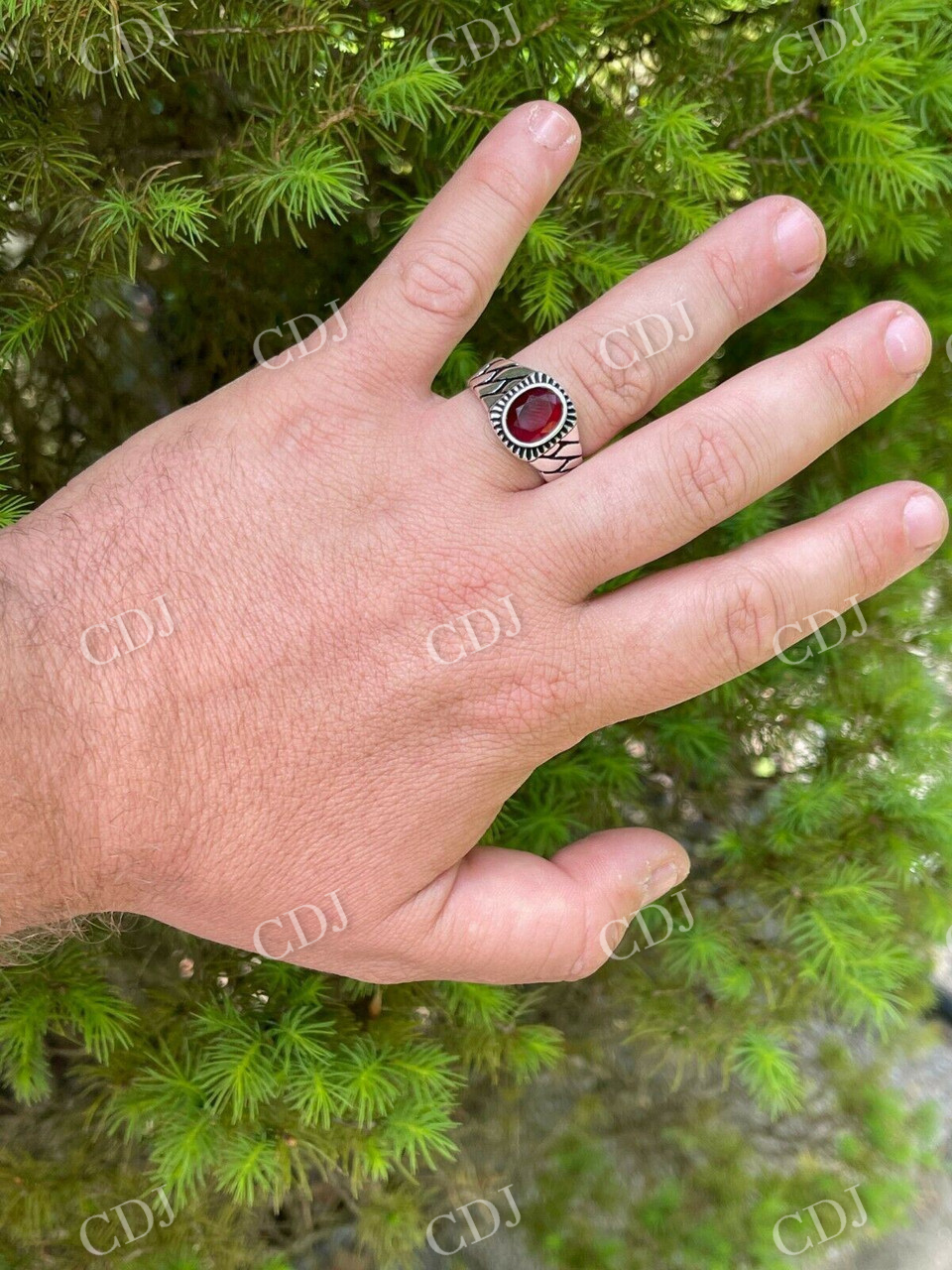 Ruby Red Stone Ring  customdiamjewel   