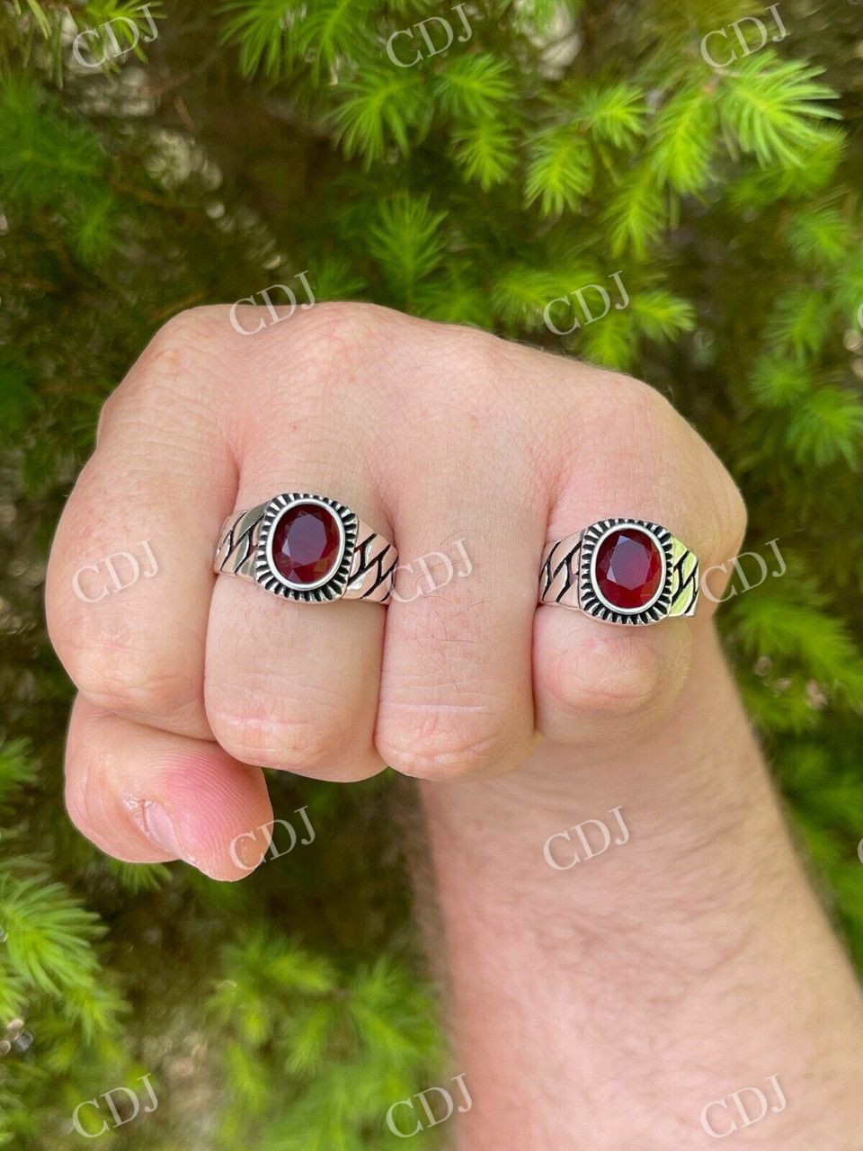 Ruby Red Stone Ring  customdiamjewel   