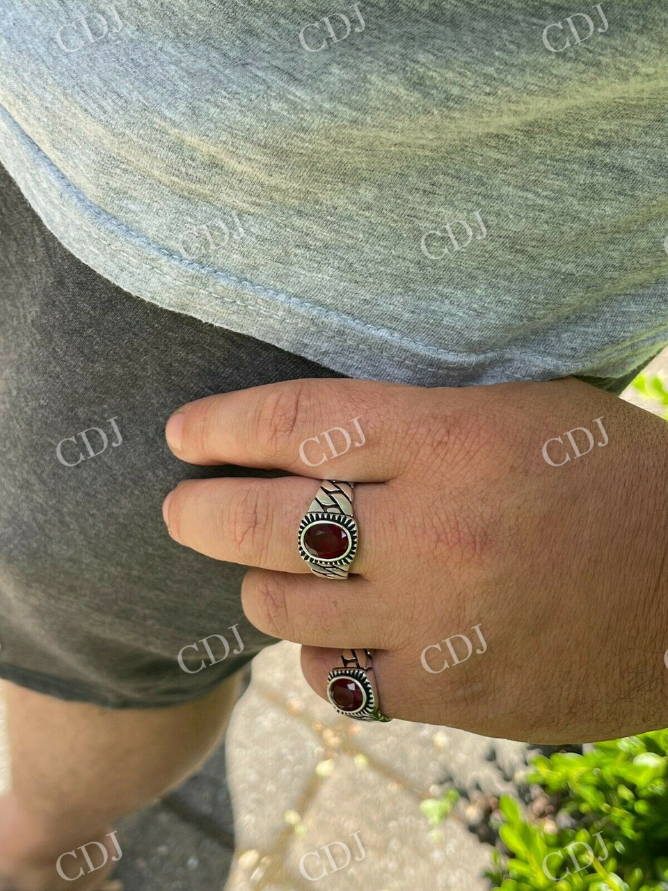 Ruby Red Stone Ring  customdiamjewel   