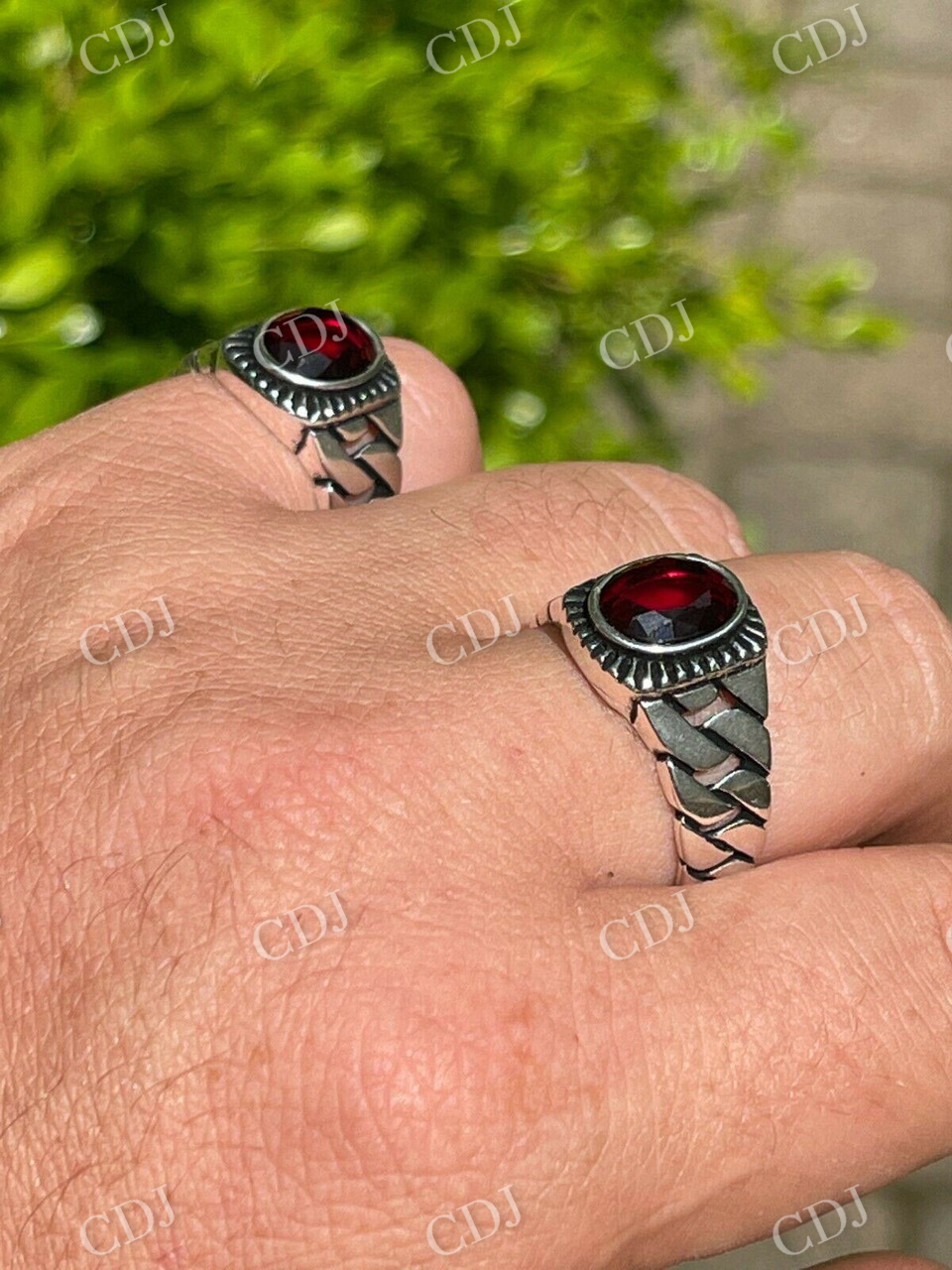 Ruby Red Stone Ring  customdiamjewel   