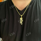 Moissanite Snake King Cobra Pendant  customdiamjewel   