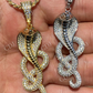 Moissanite Snake King Cobra Pendant  customdiamjewel   