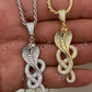 Moissanite Snake King Cobra Pendant  customdiamjewel   