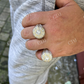 Iced Solitaire Crown Pinky Ring Hip Hop  customdiamjewel   