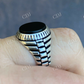 Black Onyx Signet Ring  customdiamjewel   