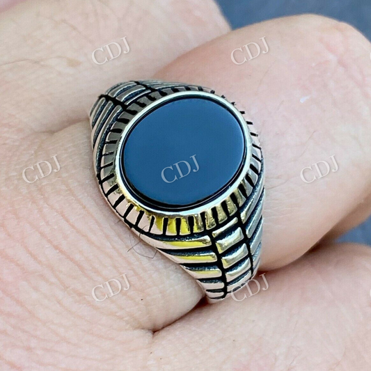 Black Onyx Signet Ring  customdiamjewel   