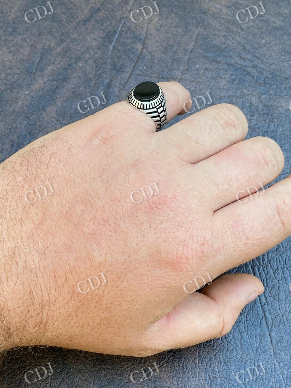 Black Onyx Signet Ring  customdiamjewel   