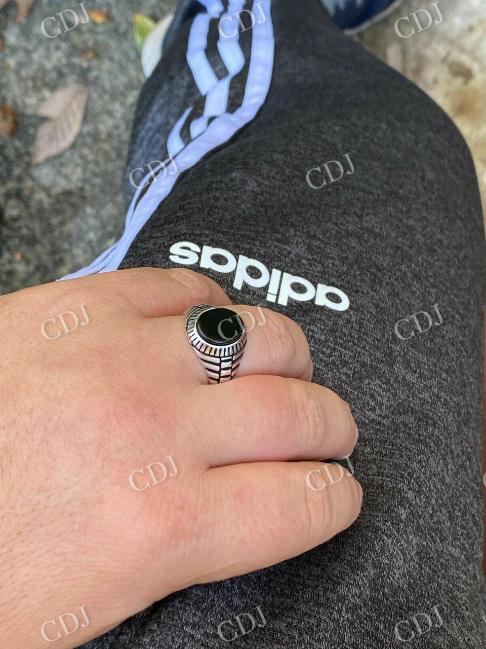 Black Onyx Signet Ring  customdiamjewel   