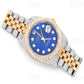 Rolex Blue Dial Moissanite Hip Hop Wrist Watch customdiamjewel
